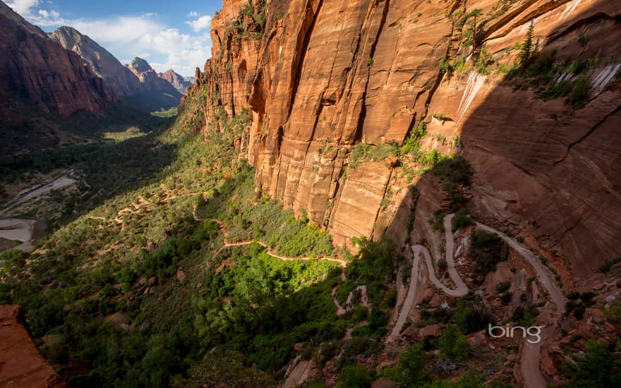 Angels Landing Trail in Zion National Park, Utah