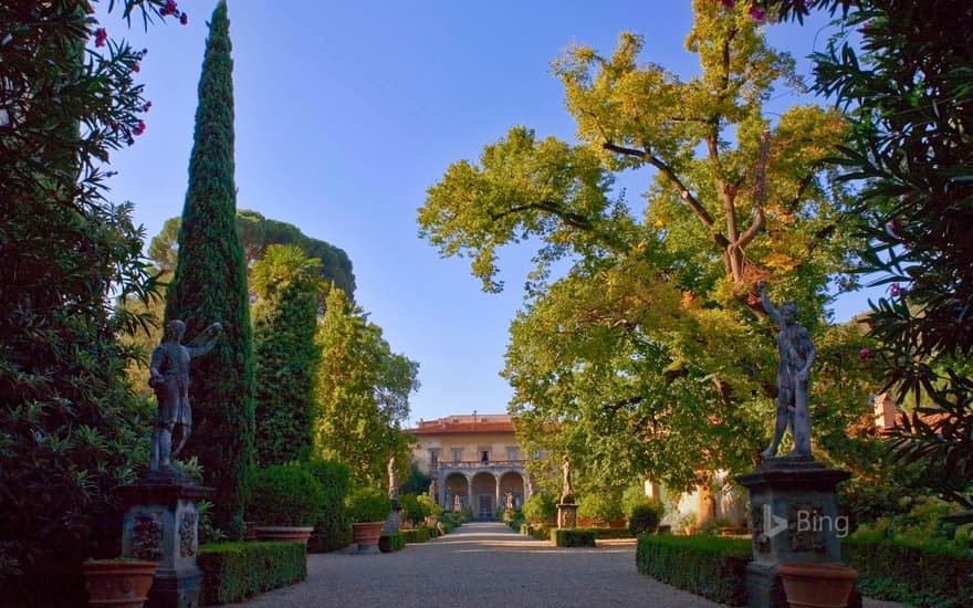 The Gardens of the Palazzo Corsini al Prato in Florence, Italy