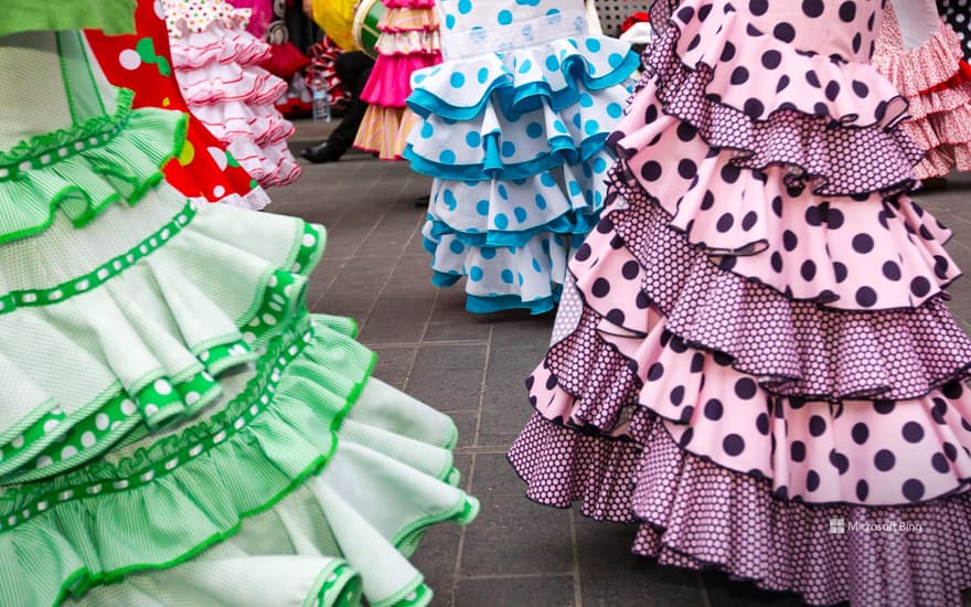 Dancers at the Seville Fair, Spain