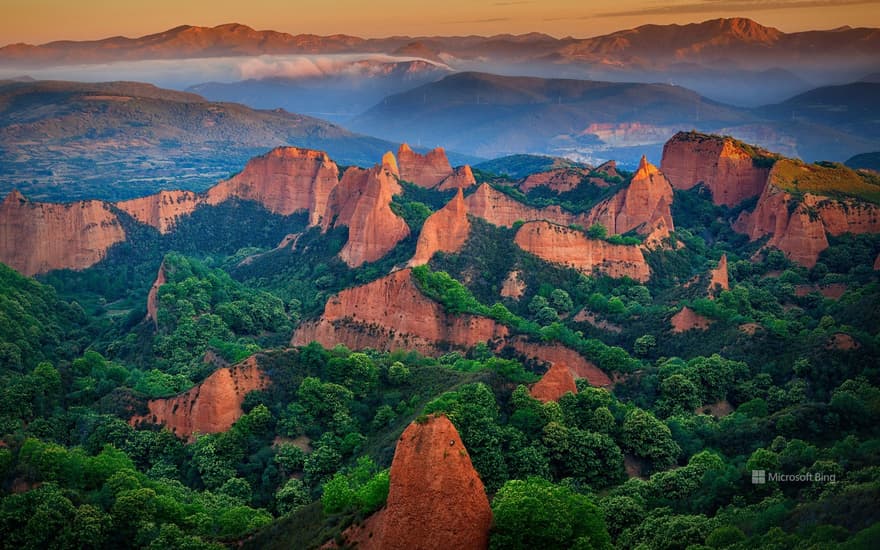 Ancient Roman gold mining site of Las Médulas, León province, Spain