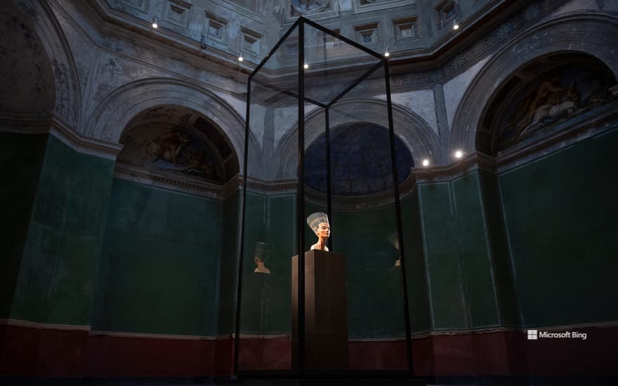 The bust of Queen Nefertiti, Egyptian Museum, Museum Islands Berlin