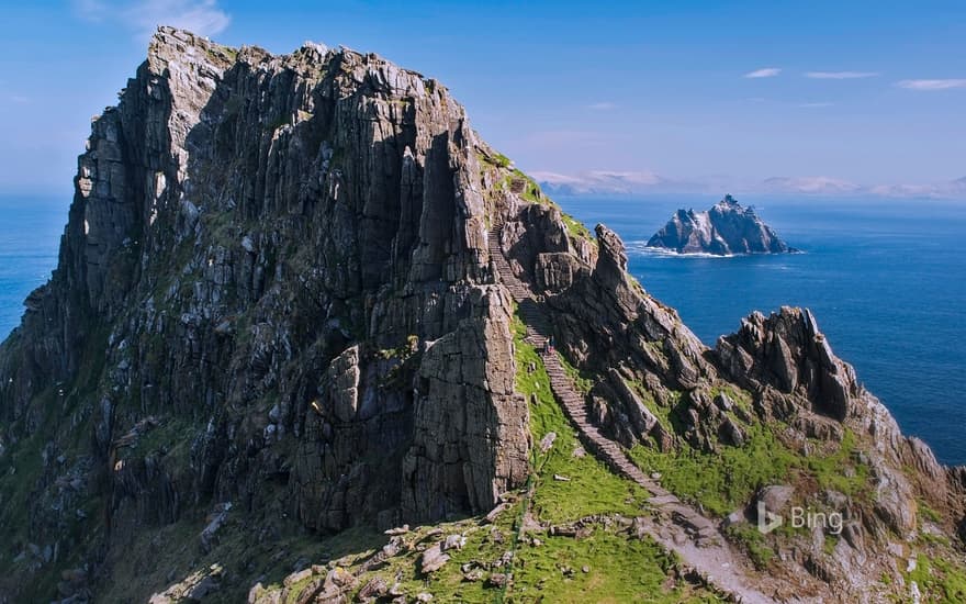 The Skellig Islands, Skellig Michael and Little Skellig, in Ireland