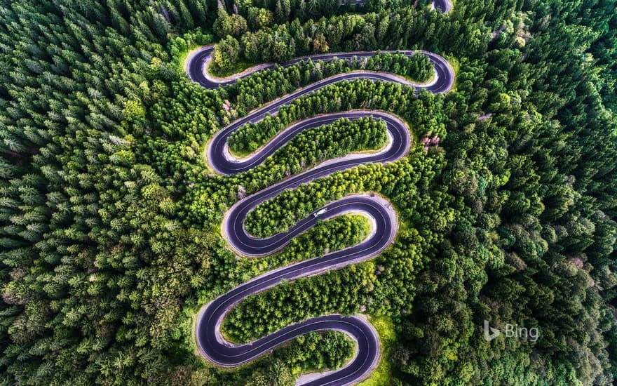 The Transfăgărășan in Transylvania, Romania