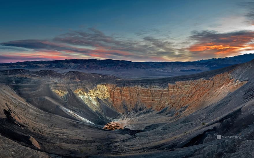 Ubehebe Crater in Death Valley National Park, California, USA