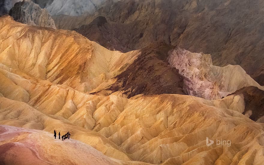 Visitors in Death Valley National Park, California