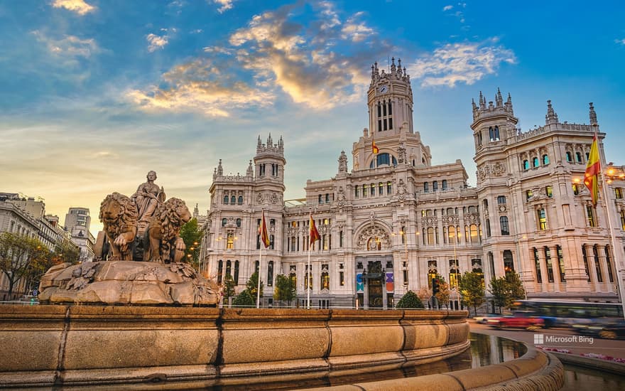 National Day of Spain, Plaza de Cibeles, Madrid, Spain